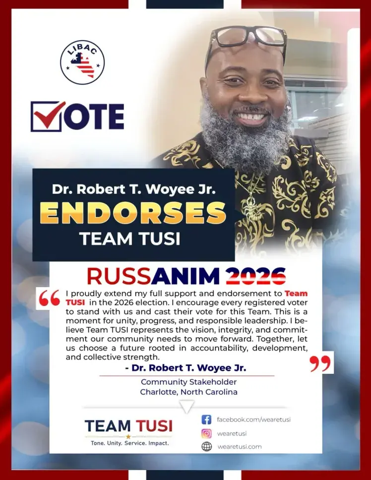 Dr. Robert T. Woyee Jr for Team TUSI