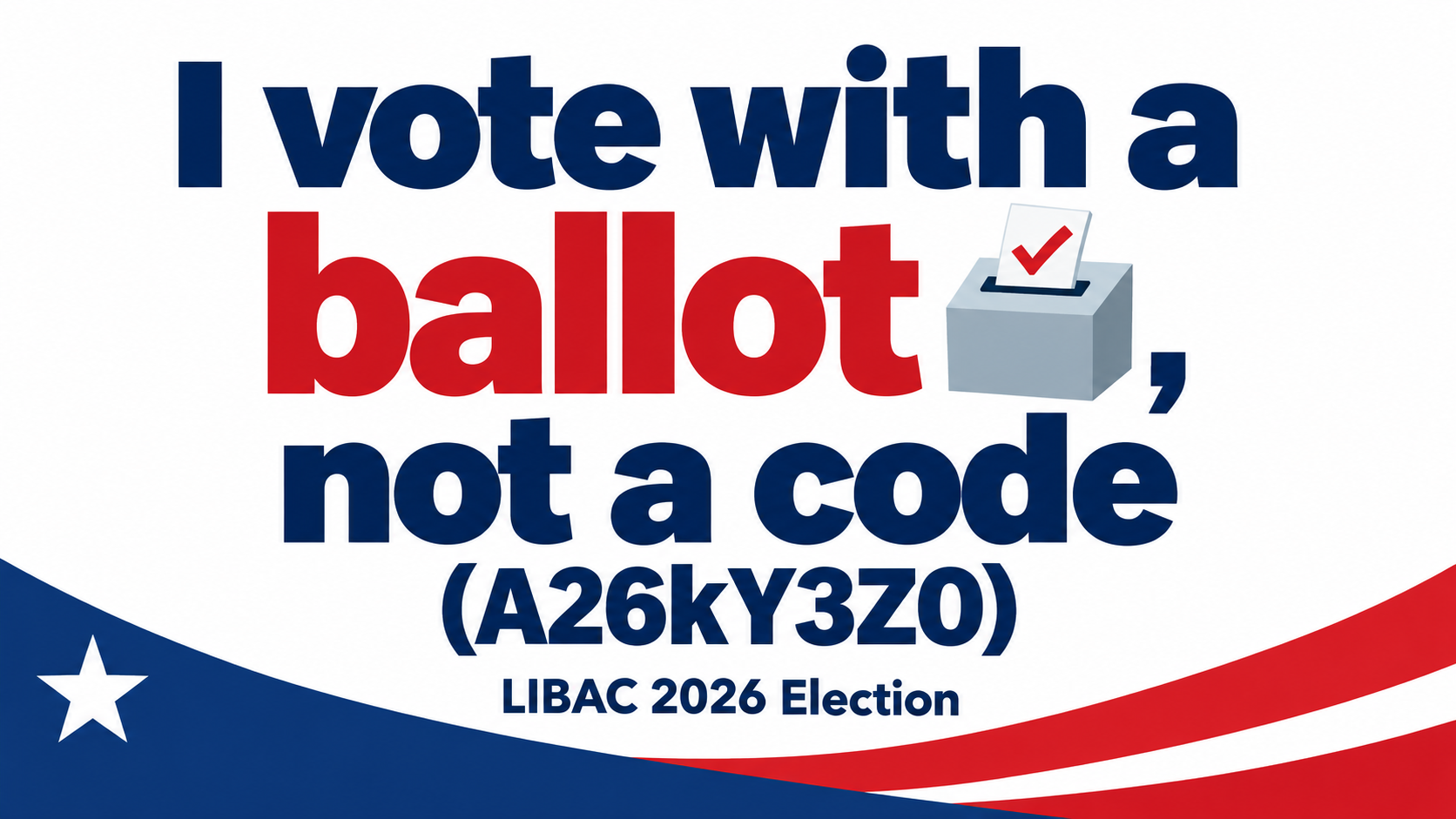 LIBAC 2026 Election statement